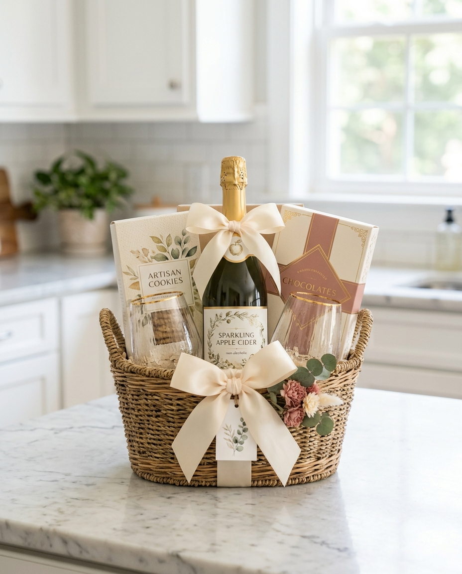 A Reason to Celebrate — gift basket by Willow & Wrap Co.